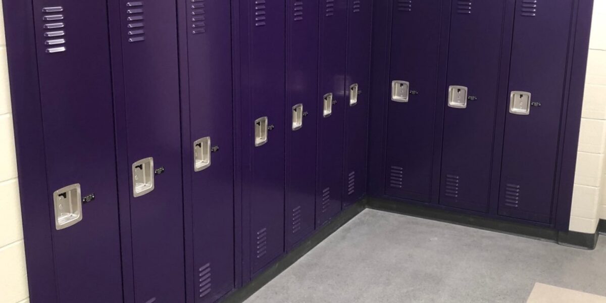ADA compliant accessible locker - DeBourgh education
