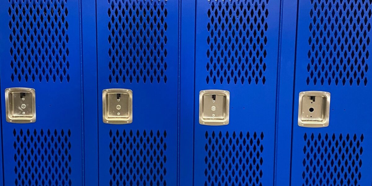 Color coded school locker - DeBourgh education