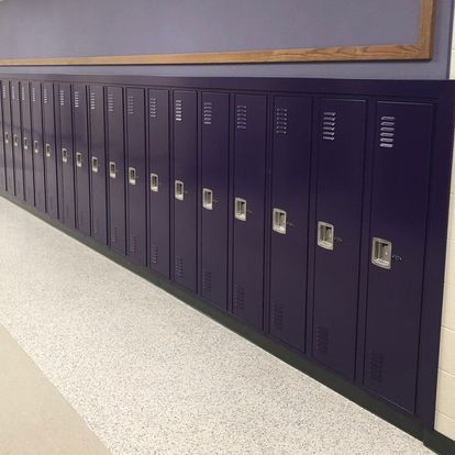 Box style six-tier cube locker - DeBourgh Rebel economy