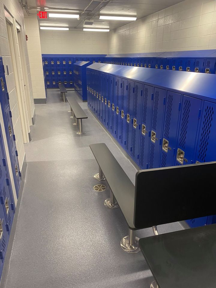 Bench-Integrated Locker